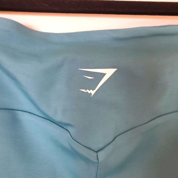 EUC Gymshark Training Cropped High-Waist Legging Capri Teal Women Xlarge - Picture 6 of 15